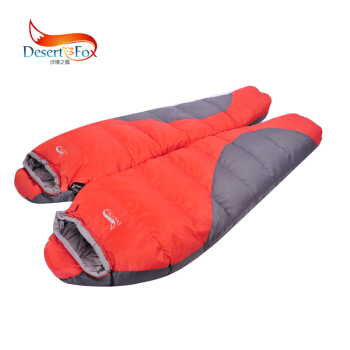 砂漠の狐の二重に厚い大人の寝袋の外は超軽い春寝袋のキャンプ昼休みに寝袋のナツメの赤い色をロックします。