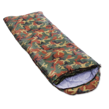 尚龍迷彩寝袋帽子付き封筒寝袋中綿昼休み寝具はテントを敷いてカジュアルキャンプができます。