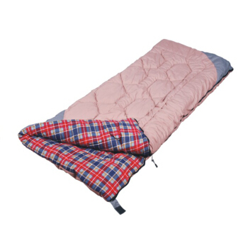 牧草の高笛の馨怡は筒型の寝袋の屋外のシングルを閉じて寝袋の全綿のフランネルをつづり合わせることができます-5度のキャンプの寝袋の馨怡の寝袋-ピンク色