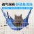 （順貴浩推し）夏のハンモックの掛け布団式通気メッシュネットブランコ猫掛巣トトロリスハンモクハムスクのハンモク天青XL