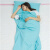 寝袋大人の夏の薄い綿の汚れた寝袋を挟んで、超軽便携帯旅行隔離衛生布団セットホテルホテル氷河藍シングル75*210 cm
