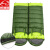 威迪瑞戸外成人秋冬厚い保温昼休みは筒型寝袋をつなぎ合わせて水をかけてキャンプします。手を伸ばして1.35 kgの軍緑（右）に寝ることができます。
