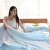 Adandyishペア遅い時間の青いタイプの水洗い綿は汚い寝袋のホテルの携帯型の汚れ防止シーツのベッドカバーをあけます。