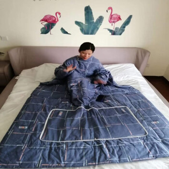 成人のキック防止寝袋のベッドの上で怠け者の布団の多機能の袖を持っています。冬の袖に子供の袖を外されます。子供がソファーを蹴って見られます。