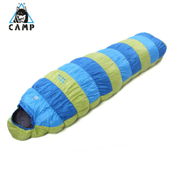 イタリアCampカンプ伸縮性羽毛寝袋屋外超軽量加厚寝袋をダブルミミ型寝袋400 gダウン7℃/2℃に組み付けることができます。