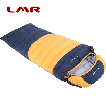 LMR羽毛寝袋アウトドア大人用のビロード寝袋春と秋冬のシングルは500-200グラムのビロード1050グラムの綿毛225*85をつづり合わせることができます。