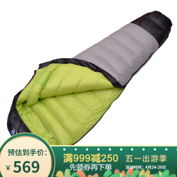 ブラック岩（ブラッククロガー）新モデルDシリーズミイラ寝袋超軽量ダウンジャケット屋外成人寝袋綴りD 700 g充填量右開き