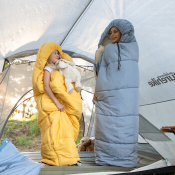
                                        
                                                                                挪客（NatureHike）儿童成长寝袋 户外可延长拼接露营保暖信封寝袋 C300芸苔黄                