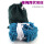 青い綿のハンモック+縄+布の袋